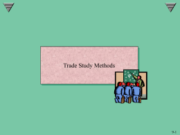 trade study methods - Lyle School of Engineering