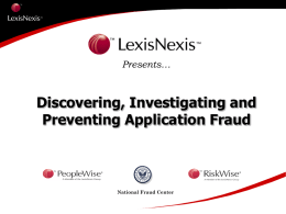 Fraud - LexisNexis