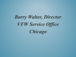 Fully Developed Claims - VFW Department of Illinois Service Office