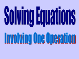 PPT Solving Equations - Hamilton Local Schools
