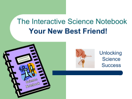 Interactive Science Notebook - Liberty Union Middle School