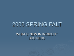 2006 Incident Business