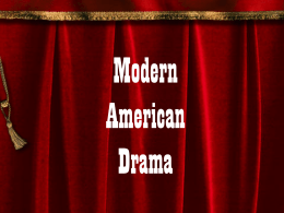 Modern American Drama Powerpoint