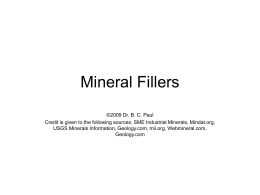 Mineral Fillers and Abrasives
