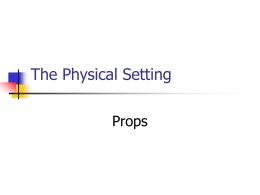 The Physical Setting
