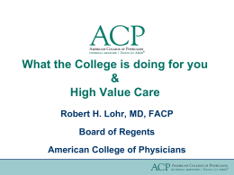 ACP Advocacy - American College of Physicians