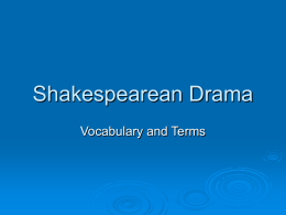 Shakespearean Drama