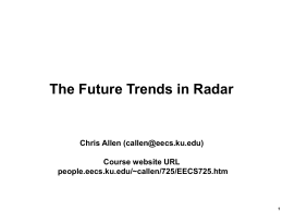 Future of Radar