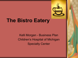 The Bistro Eatery - Kelli Morgan`s Portfolio
