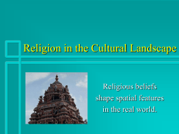 Religion in the Cultural Landscape