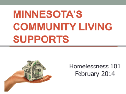 Minnesota`s Community Living Supports - MESH-MN