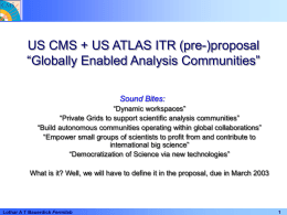 ITR: Globally Enabled Analysis Communities