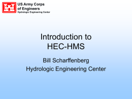 Introduction to HEC-HMS