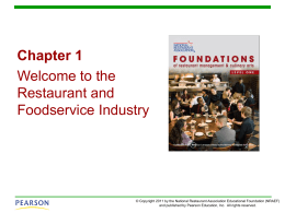 1.1 Overview of the Restaurant and Foodservice Industry