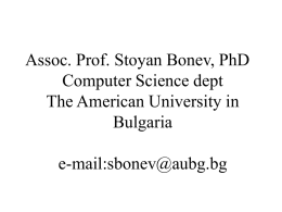 INF120Lec00_CoursePresented - American University in Bulgaria