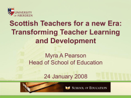 Scottish Teachers for a new Era