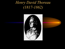 Henry David Thoreau (1817