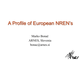 A profile of European NRENs.