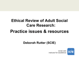 Social Care Research Ethics Committee