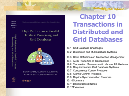 10.2. Distributed Databases (cont`d)
