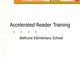 Accelerated Reader Training