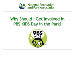 PBS KIDS Day in the Park - National Recreation and Park Association