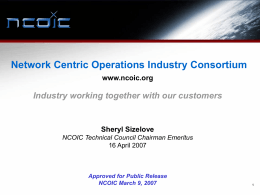 NCO Consortium Presentation Template