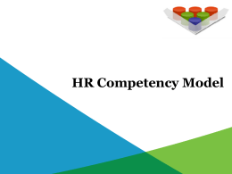 HR Competency Model - Gap