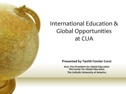 Education Abroad - Center for Global Education
