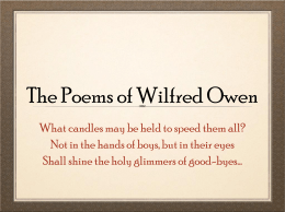 The Poems of Wilfred Owen