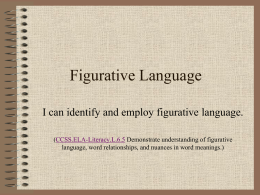 Figurative Language 2016