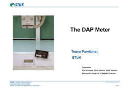 DAP-meter Calibration Guide