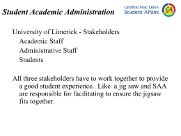 Student Academic Administration