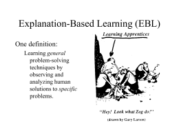 Explanation-Based Learning (EBL)