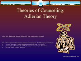 Theories of Counseling