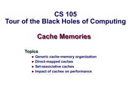 Cache Memories - HMC Computer Science