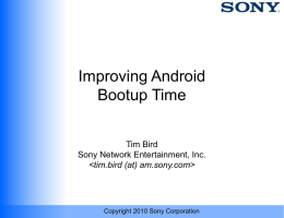 Improving Android Bootup Time