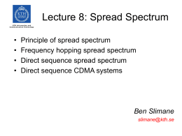 Spread spectrum