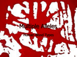 Multiple Alleles-blood types