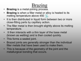 Brazing and Soldering - Processes - Rossett-DT