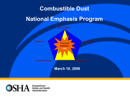 What is Combustible Dust?