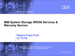 DR550 Services Status