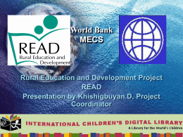 “Rural Education and Development Project” by