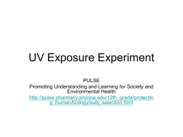 UV Exposure Lab Prep