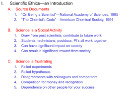Scientific Ethics