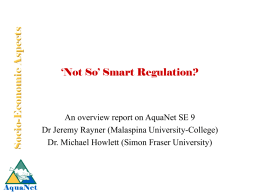 Not so smart regulation? - Vancouver Island University