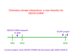 Running GEOS-Chem with GISS GCM fields