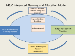 Integrated Institutional Planning Model