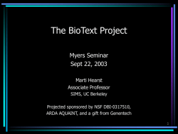 ppt - The BioText Project