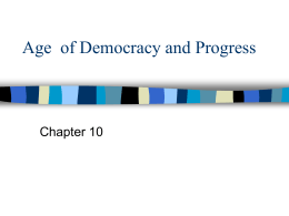 Age of Democracy and Progress